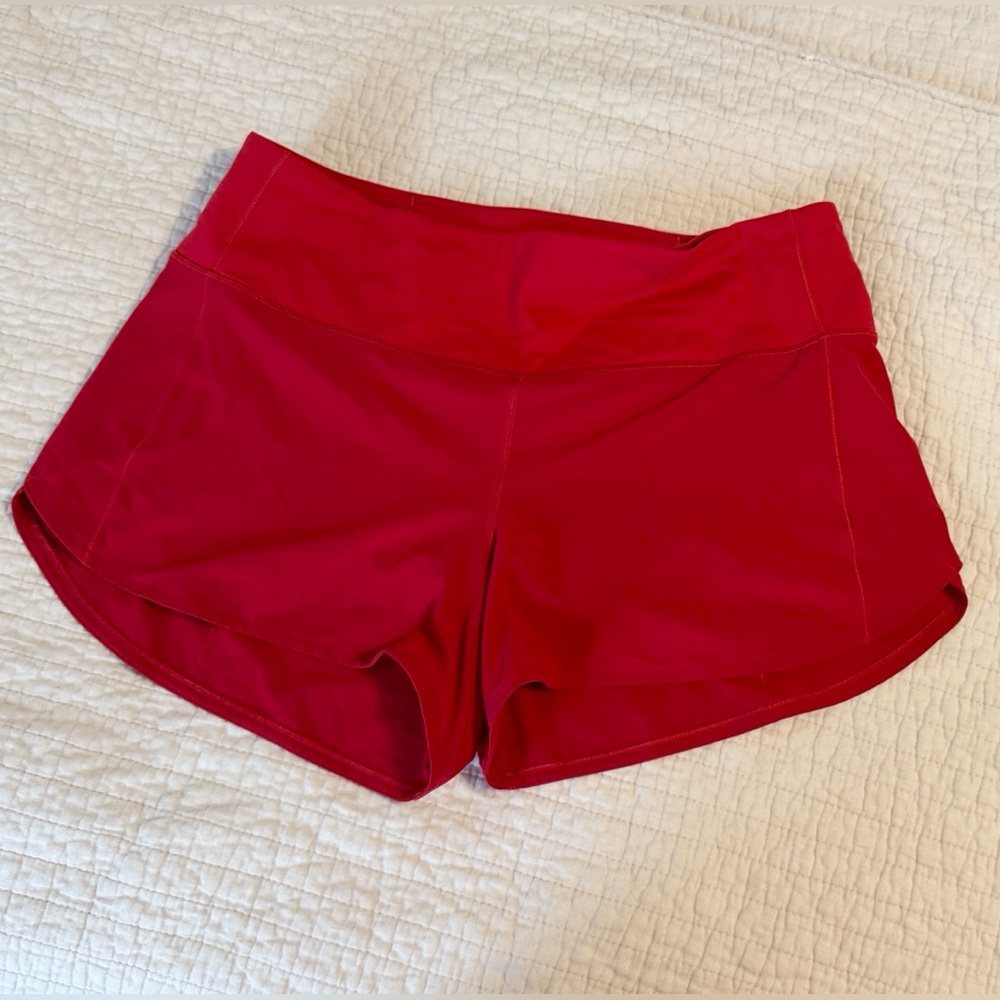 lululemon athletica Red Athletic Shorts